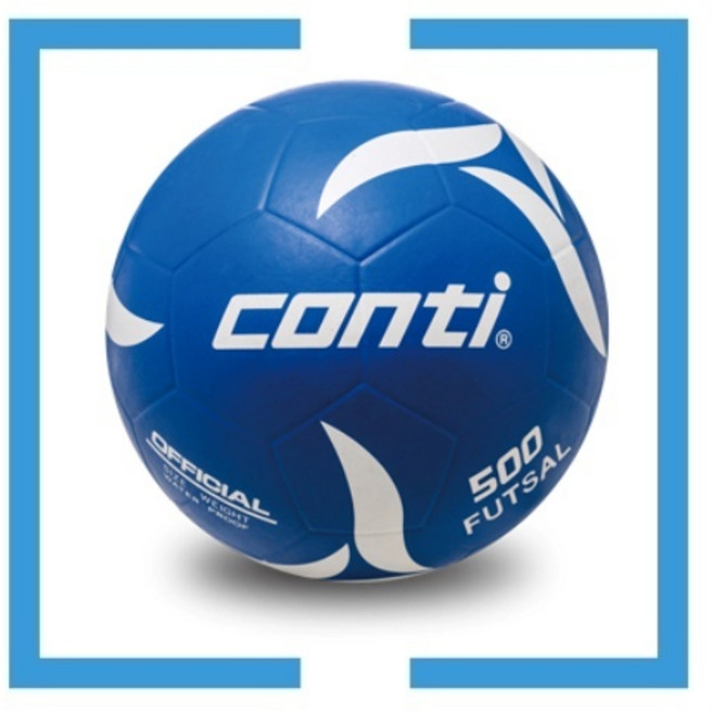 【CONTI】低彈跳橡膠五人制足球 #S500L-4-B, 藍,4號, 1個