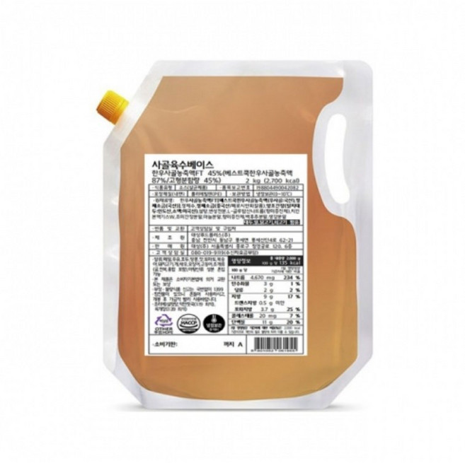 사골육수베이스S 한우사골농축, 2개, 2kg