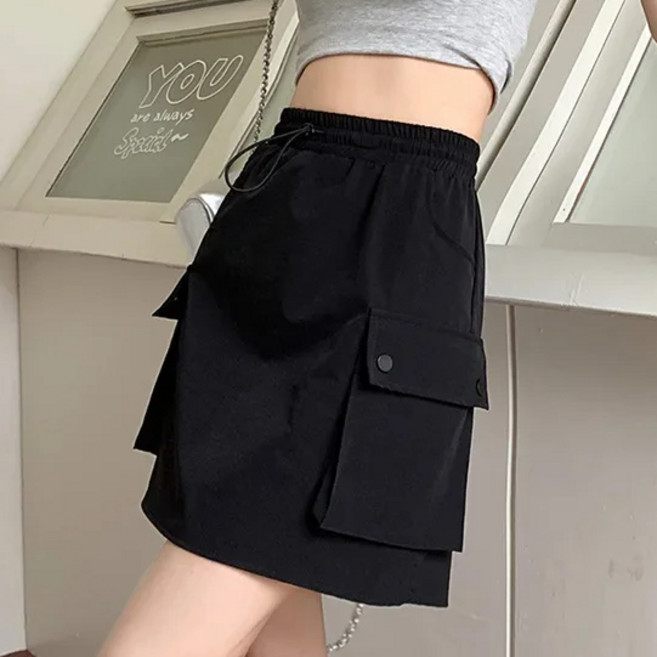 투니스 스트링 카고 스커트