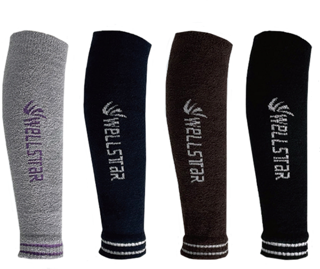 웰스타 겨울발토시 다리토시 팔토시 레그워머 다리워머 남성용 여성용 기모 방한 골프 등산 작업용 발워머 롱 중목, 네이비