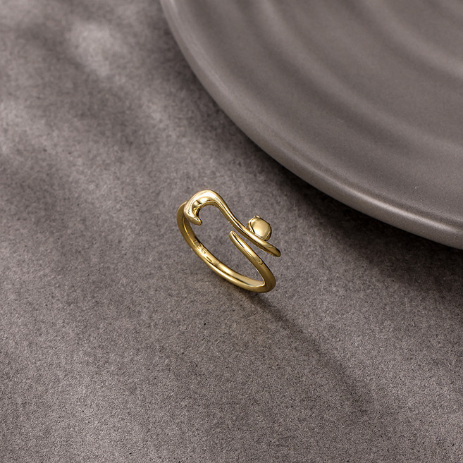 NXNA] 도금 14K 모던 컨디셔닝 생일선물반지 XYL-JZ009