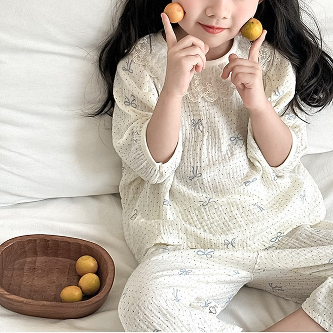 달콩슈 여아용 원피스 잠옷 상하 세트 파자마 아동 초등 DKP902-3