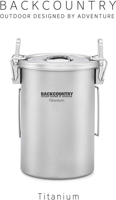 [BACKCOUNTRY] 백컨트리 티타늄 라이스 쿠커/백패킹 압력밥솥/백패킹 라이스 스티머, 라이스쿠커, 1개