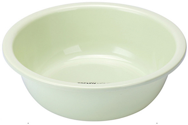TRENDY HOME 加厚塑膠臉盆 大號, 海豚圖：綠色 超大號38.5cm, 1套