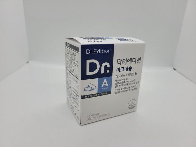 닥터에디션 마그네슘 마그네슘+비타민 B6 1 000mg x 60정 2개월분, 1개