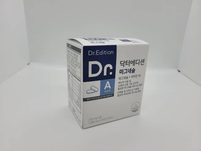 닥터에디션 마그네슘 마그네슘+비타민 B6 1 000mg x 60정 2개월분, 1개 - 쿠팡