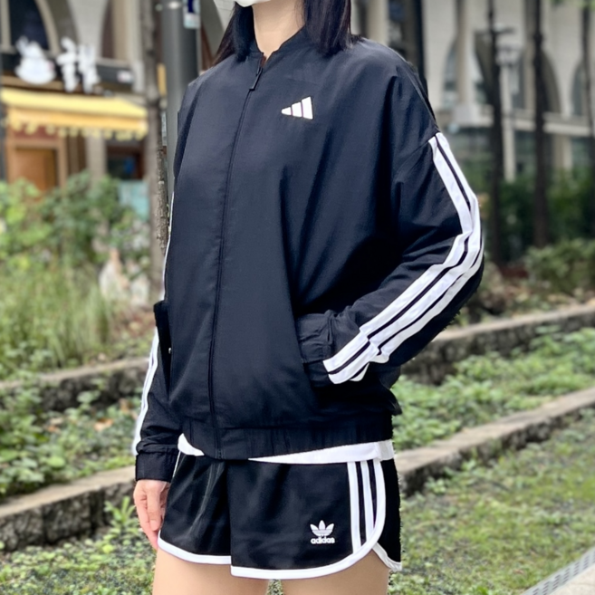 아디다스 3SWB 여성 여자 우븐 바람막이 윈드브레이커 트레이닝 러닝 자켓 재킷 점퍼 블랙