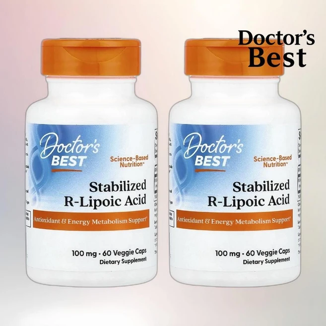 닥터스베스트 안정화된 R-리포산 100mg 베지 캡슐 60정 2병 - 쿠팡
