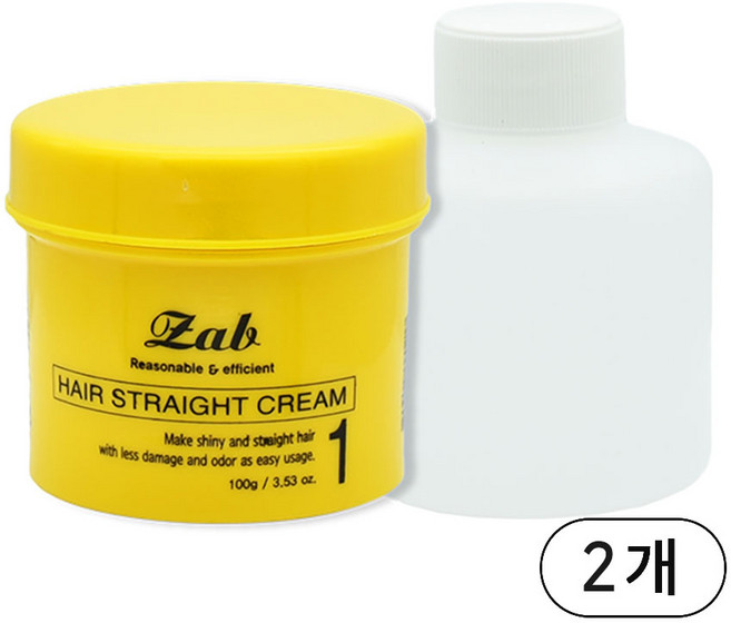 자브 모나리자 자브 헤어 스트레이트크림 1제2제 각 100ml, 2개