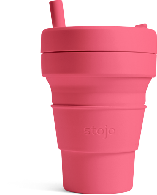 스토조 실리콘 빨대 텀블러 473ml, 스토조 피오니, 1개
