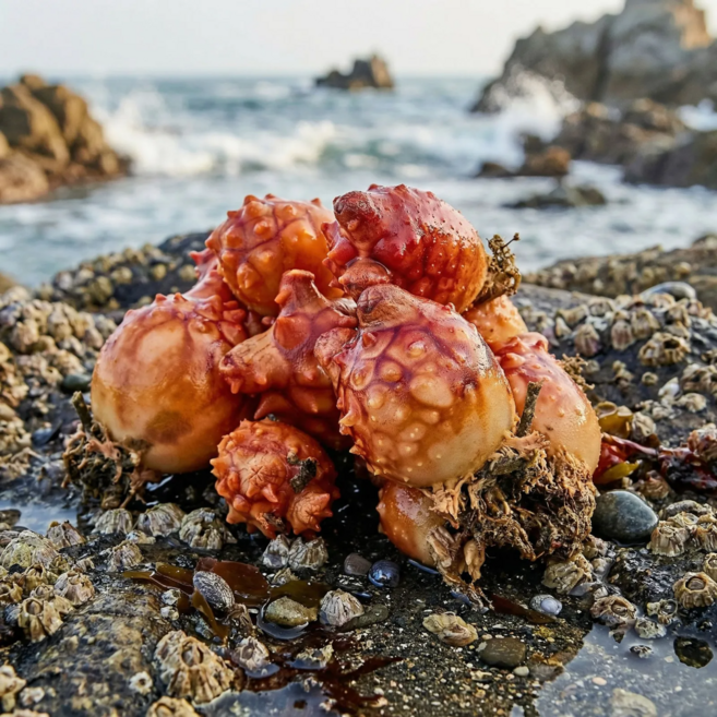 [다정한농수산] 직판용 싱싱한 통영 멍게, 1개, 깐멍게 500g