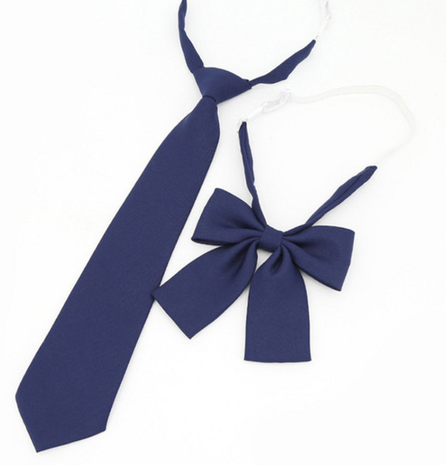 (2종세트)NT30 여자 교복 스쿨룩 넥타이 리본타이 세트 - 단체 행사 졸업식 코스프레