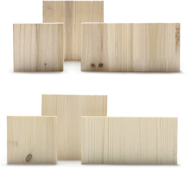 작은사이즈 목재 소품제작용 나무 스트링아트 재료 집성목 합판, 레드파인, 18T(두께)x150(폭)x150(길이)mm, 1개