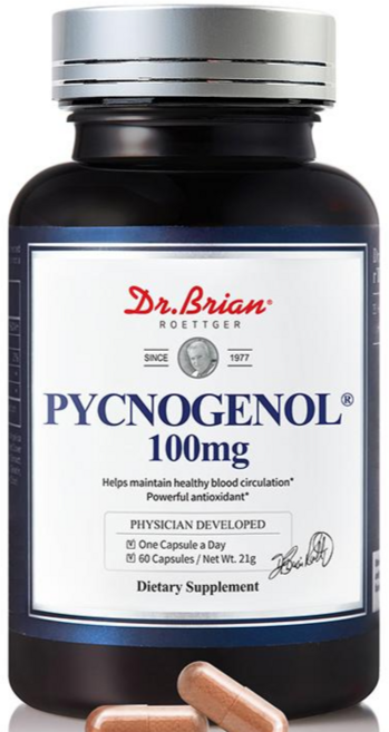 닥터브라이언 피크노제놀 100mg 호팍사 프랑스 해안 소나무껍질추출, 1개, 60정