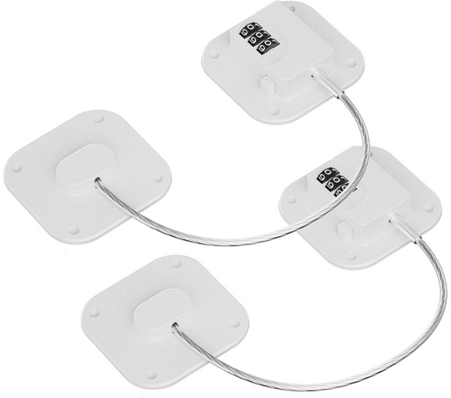 싱글레이드 부착형 냉장고 자물쇠, 2개