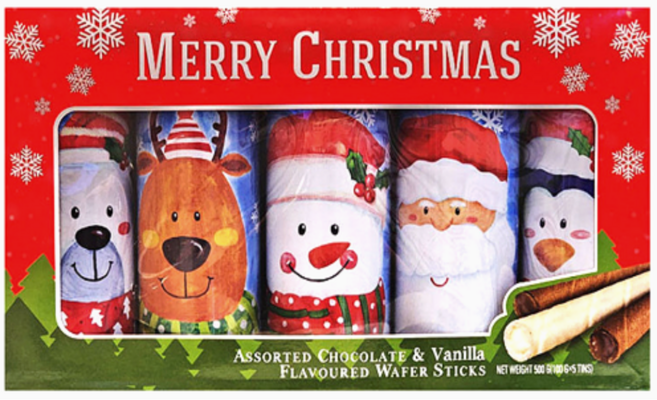 크리스마스 럭셔리 선물세트, 웨이퍼 5종, 1세트