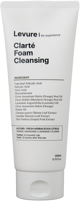 르비르 클라르떼 4HA 약산성 폼클렌징 저자극 딥클린 클렌저, 1개, 200ml