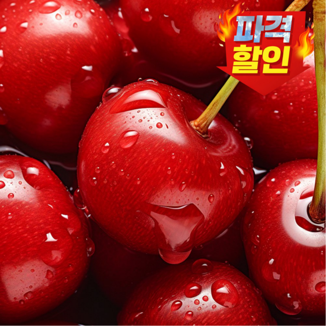 [기간특가] 16brix 미국산 체리 대과, 1박스, 2kg
