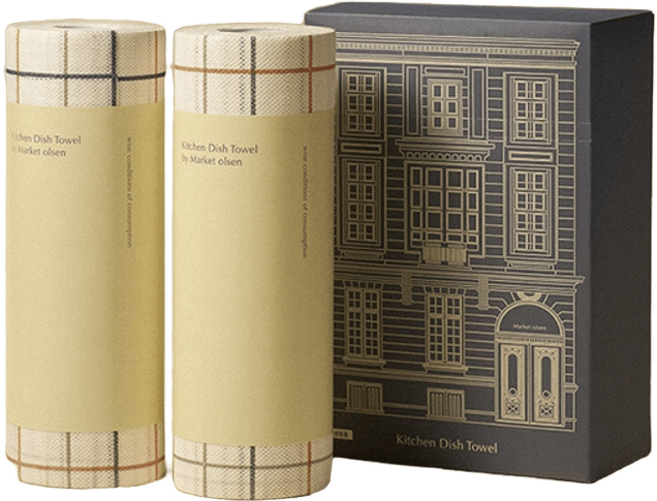 마켓올슨 빨아쓰는 행주 롤앤박스 타입, 박스타입(50매), 브라운