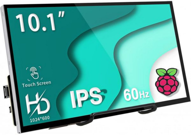 라즈베리 파이 터치스크린 10인치 모니터 HDMI 1024x600 미니 16 9 IPS 화면 소형 휴대용 디스플레이 400/4/3/2/Zero/B/B 젯슨 나노 윈11/10/8, 라즈베리 파이 터치스크린 10인치 모니터 HDMI 10
