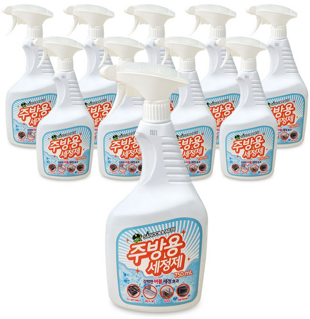 산도깨비 주방용 세정제 650ml, 10개, 750ml