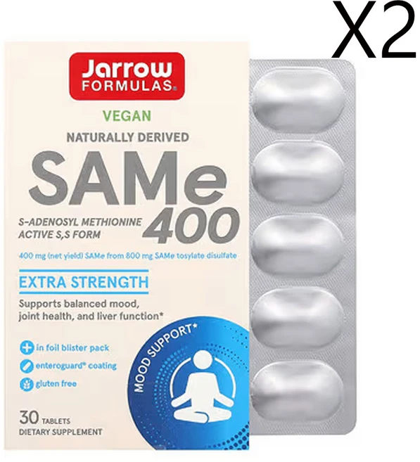자로우포물러스 SAMe 400mg, 2개, 30정 - 쿠팡