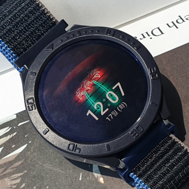 바나나랜드 갤럭시워치4 전용 하드 커버 케이스 베젤링 보호프레임 40 44mm, 블랙