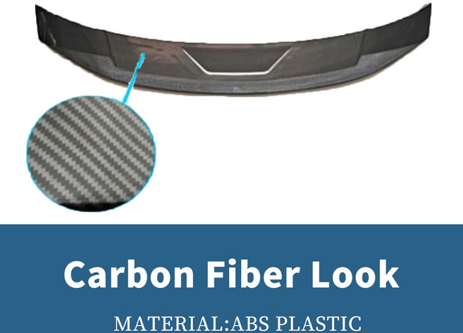 루프 리어 스포일러 윙 부트 립 테일 에어 디플렉터 스플리터 디퓨저 바디 키트 현대 Elantra 2020 2021 용 트렁크 트림 스포일러, Carbon Fiber Look, 02 Carbon Fiber Look, 02 Carbon Fiber Look