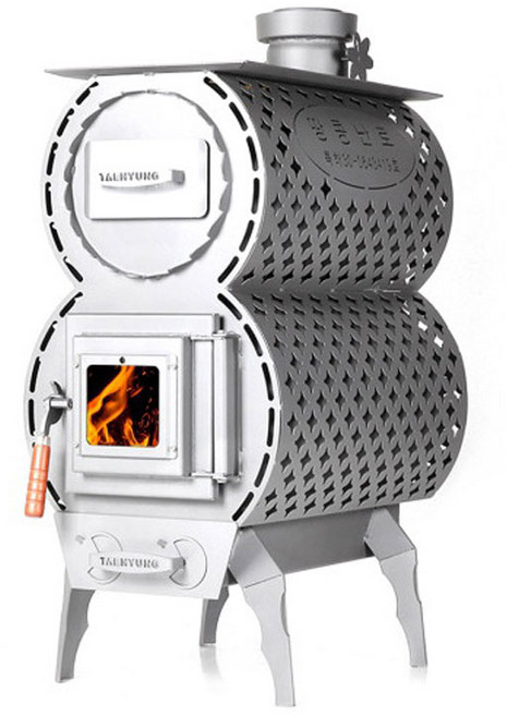 올쿡 땅콩 대형화목난로 50형대형난로 나무난로 장작난로