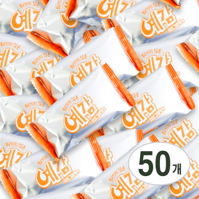 [놀러과자] 오리온 예감 치즈그라탕맛 사무실 간식 대용량 개별포장, 50개, 17g