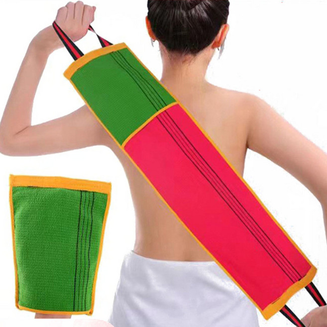 이태리 때타올 등밀이 목욕 샤워 타올, 1세트, 2개입, 장갑겸용때타올