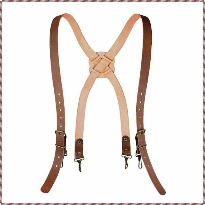 타우피아 X반도 (쿠션형) TP-6012 가죽 패드형 엑스반도 작업멜빵 안전멜빵 다양한 벨트에 결속 베지터블 통가죽 가야라이프, 1개