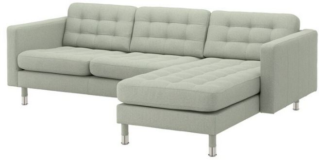 이케아 LANDSKRONA 란스크로나 3인용소파 긴의자 592.726.83