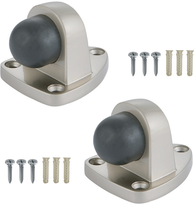 무드체인지 튼튼 고강도 하중 바닥도어스토퍼 그레이, 2개