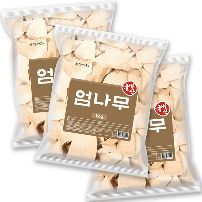 국산 엄나무 엄목 건재 WB, 3개, 1kg