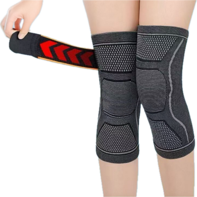 누비즈 러닝 등산 슬개건 슬개골 스트랩 보온 무릎보호대 1세트
