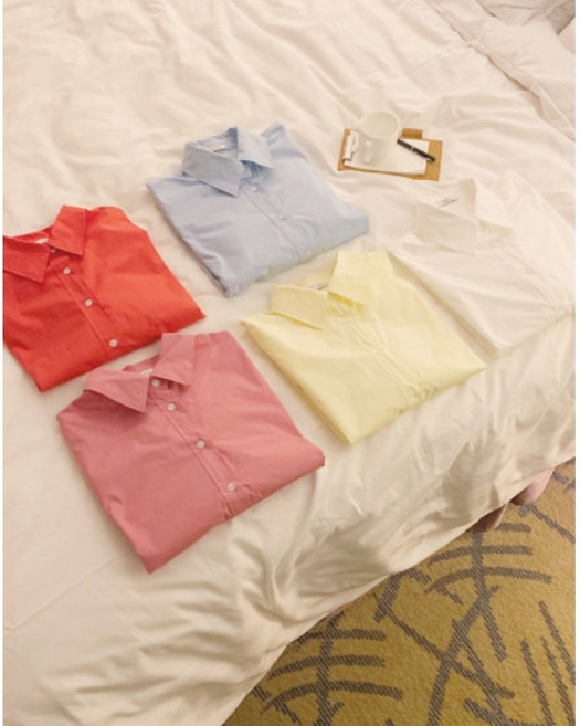 퍼펙트한하루 베이직 루즈핏 컬러 남방 셔츠