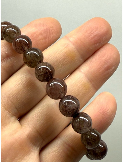 銅髮晶9.7 mm手串, 1個