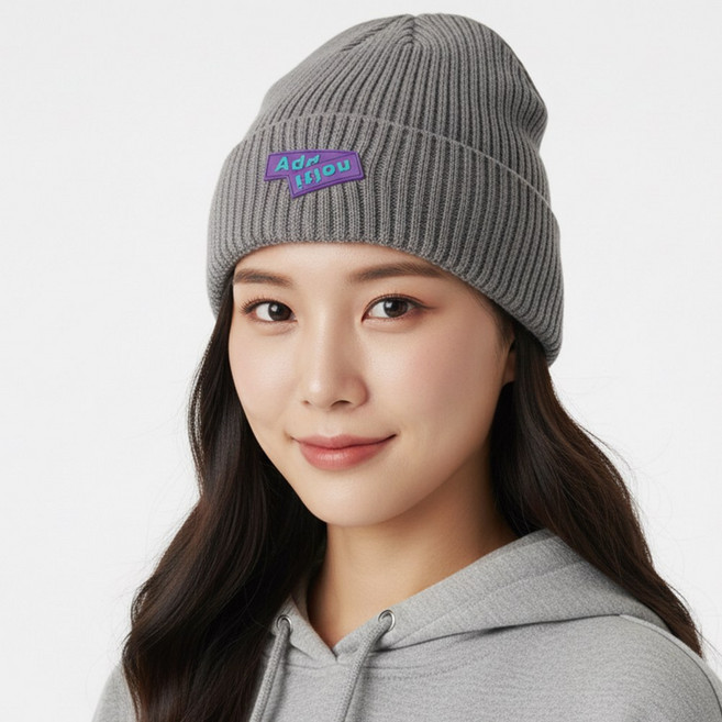 비니모자 러닝 런닝 모자 겨울 등산 커플 비니, 모던그레이