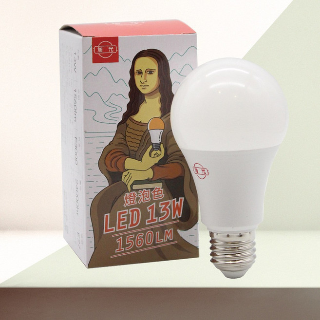 旭光 LED 13W 燈泡 燈泡色 E27 1560流明, 1個