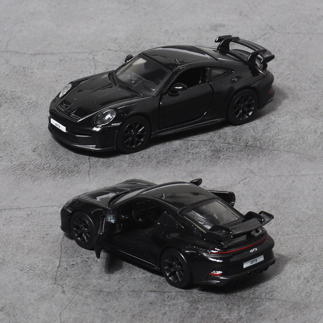 브라고 1:64 미니카, 포르쉐 GT3 블랙, 1개