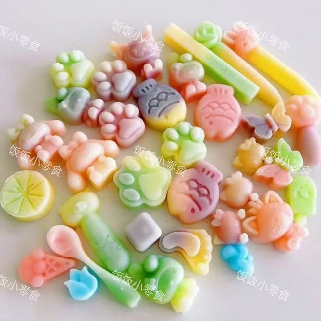 왁스병 캔디 2025 인터넷 연예인 스타일 혼합 설탕 샌드위치 잼 저렴 수제 JK4, 중대형(20개) 3-4cm, 1개