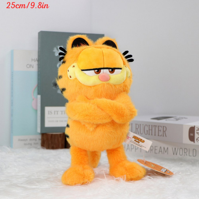 가필드 가족 Kawaii 부드러운 장난감 귀여운 만화 고양이 Odie 박제 동물 Peluche 인형 생일 선물 아이, D, 1개