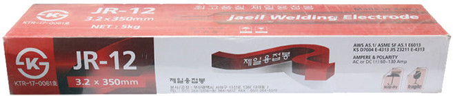 제일 피복 아크 용접봉 JR-12 (5kg), 1개, 3.2mm