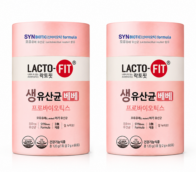 [종근당건강] 락토핏 베베 60포 x 2set, 2개