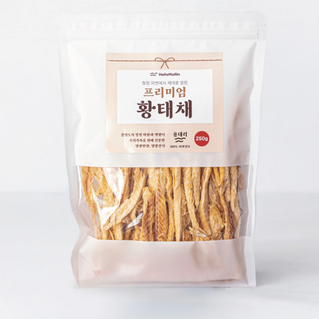 용대리 자연건조 황태채 250g, 2개