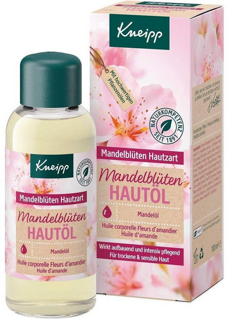 kneipp 크나이프 바디 오일 스킨-소프트 아몬드 블라썸, 4개, 100ml