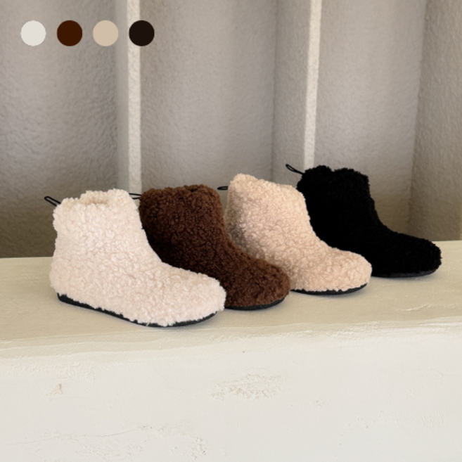 페조 여성 양털신발 뽀글이 앵클부츠 겨울 나들이화 PZSL-JAM-4101
