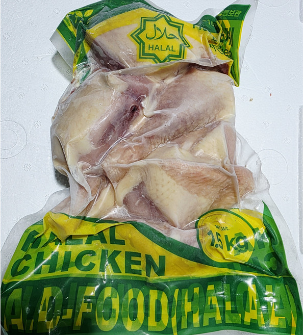 에이디푸드(AD-FOOD) Halal Hard Chicken Cut 할랄 노계치킨 절단 1.3kg 국내산, 10개