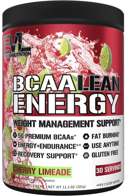 EVLUTION Nutrition BCAA 린 에너지 Cherry 라임에이드, 321g, 1개 - 쿠팡